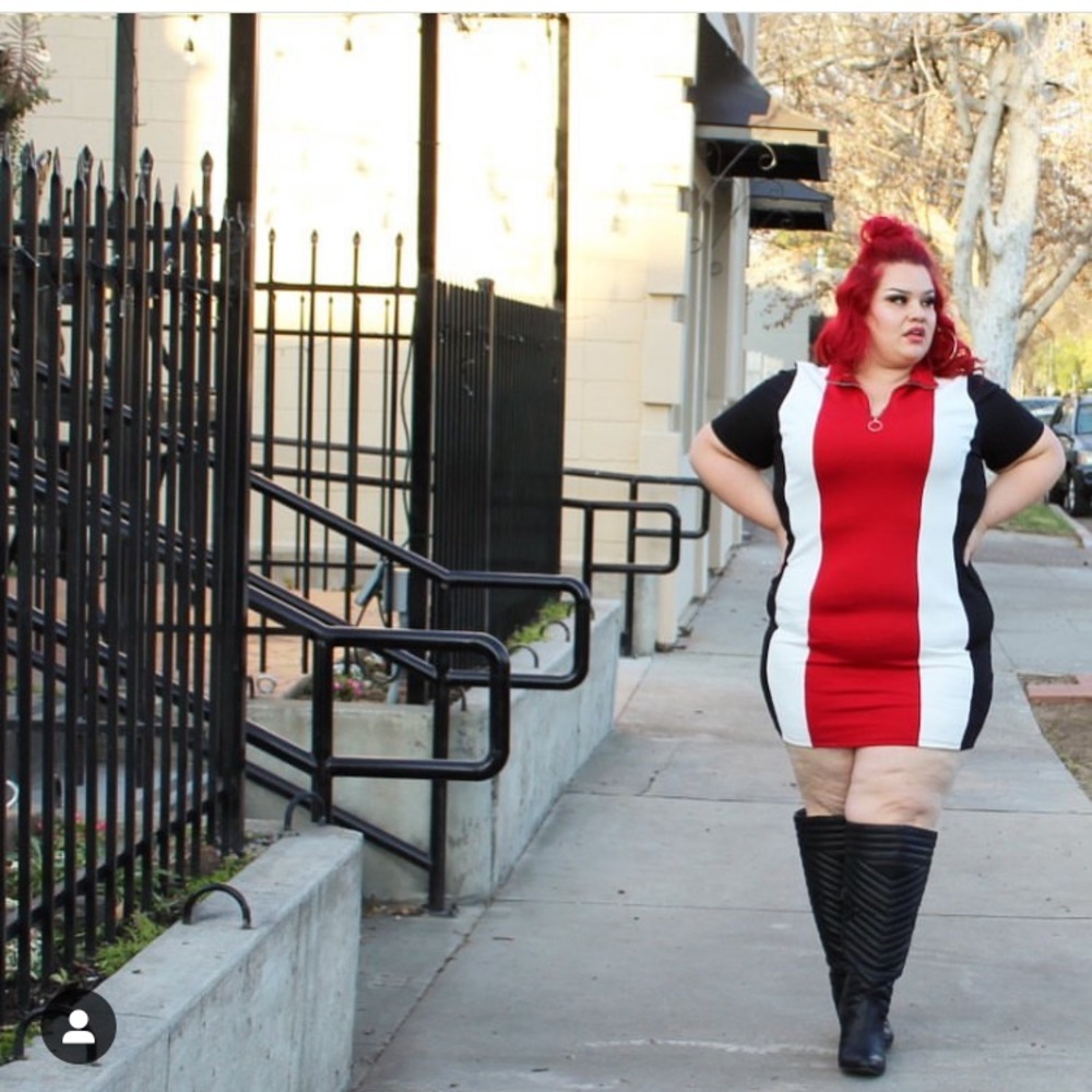 Fashionova curve Colorblock dress 3x